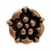 Medieval rose-shaped button
