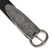 Mittelalter-G�rtel - schwarz / silber