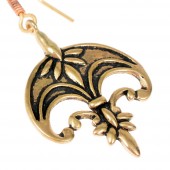 Medieval earring - bronze