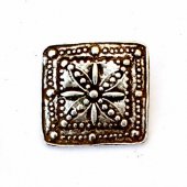 Square medieval fitting - silver