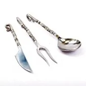 Hand forged Medieval Cutlery Set