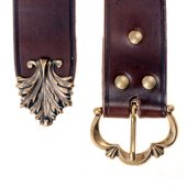 Medieval belt with strap end