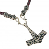 Lederkette mit Thorshammer
