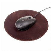 Leather mouse pad - brown