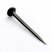 Long hand forged iron nail