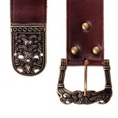 Viking belt with strap end