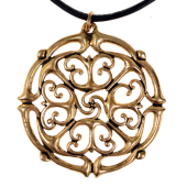 Roman Pelta pendant - bronze