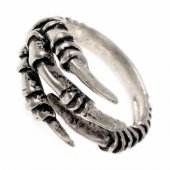 Ring eagle claw - silver plated
