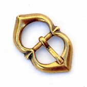 Late Medieval buckle replica - brass