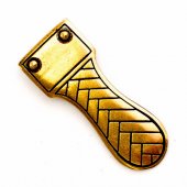 Merovingian Strap End - brass color