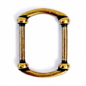 Belt strap connector - brass