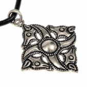 Roman horsehead charm - silver