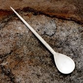 Hand-carved bone spoon