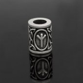 Rune beard bead Algiz