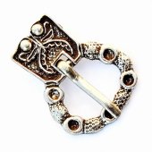 Medieval Buckle - silver colour