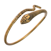 Serpent upper arm ring - bronze