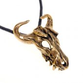 Bucranium Amulet - brass color