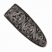 Celtic belt tip - silver color