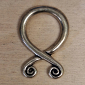 Troll cross pendant - bronze