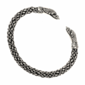 Viking raven arm ring - silver