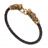 Viking bracelet - brown / bronze