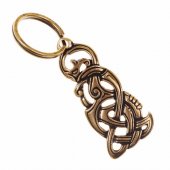 Midgard Serpent key ring - brass
