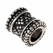 Viking bead replica - silver plated