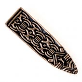 Borre style Viking strap end - bronze