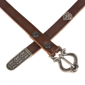 Viking Rus belt - brown / silver