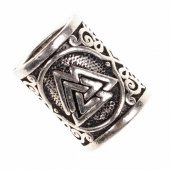 Beard bead Valknut