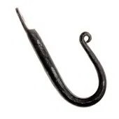 Hand forged hook for a wall