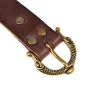 Viking belt - brown / brass