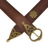 Viking belt - brown / brass