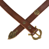 Viking belt - brown / brass