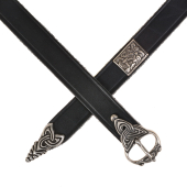 Wikingerg�rtel - schwarz / silber