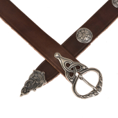 Viking belt - brown / silver