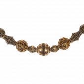 Wikingerkette mit Bronze-Perlen