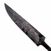 Damascus steel knife blade