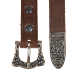 Wikinger-G�rtel - braun / silber