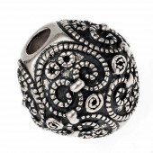 Viking bead from Birka - silver plated