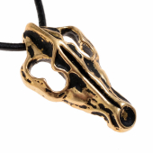 Wolfssch�del-Anh�nger - Bronze